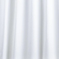 Moda At Home Belgian 'Waffle' Shower Curtain (White)