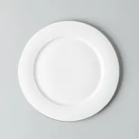 A La Carte 'Diamond Platinum' Porcelain Side Plate (White)
