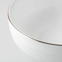A La Carte 'Diamond Platinum' Porcelain Cereal Bowl (White)