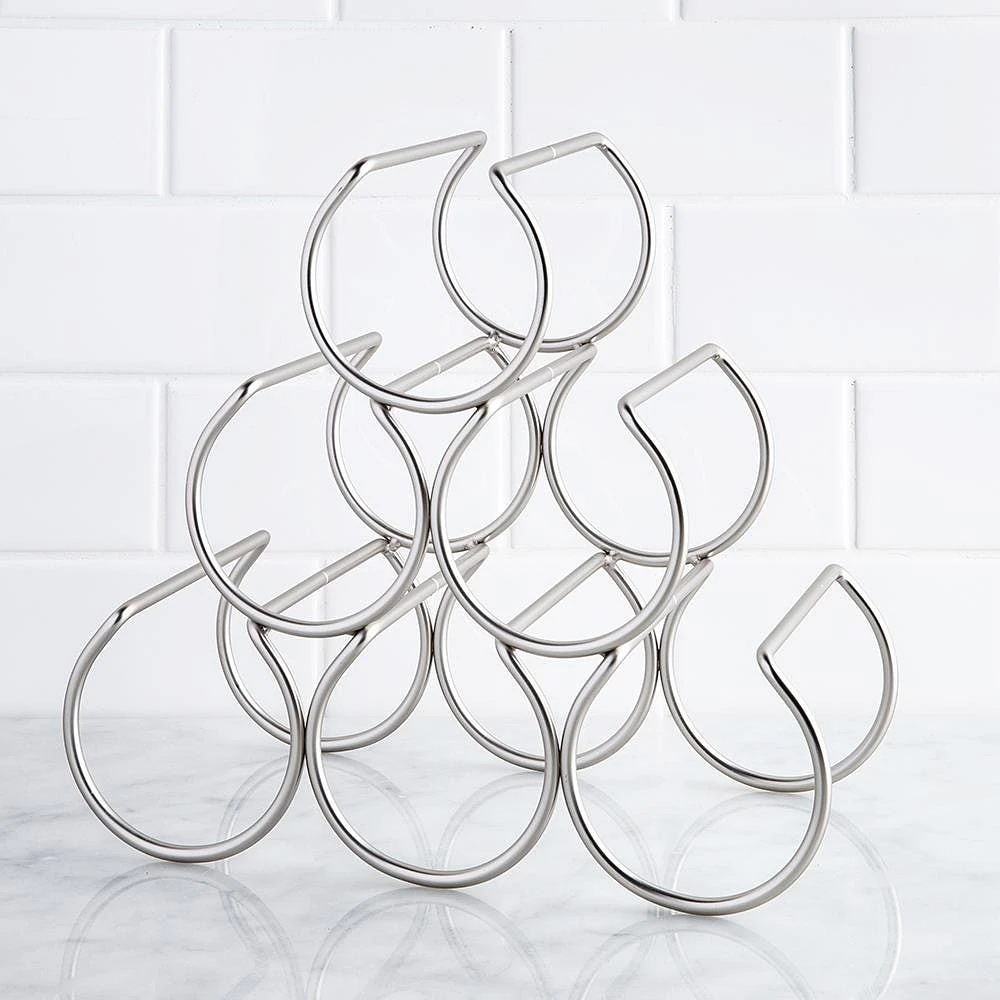 KSP Vina Wine Rack 6-Bottle (Matte Nickel)