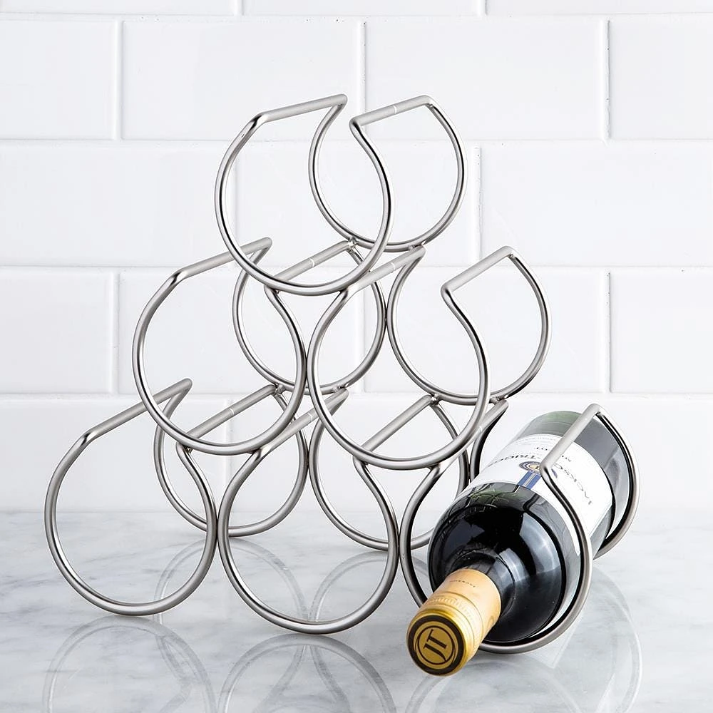 KSP Vina Wine Rack 6-Bottle (Matte Nickel)