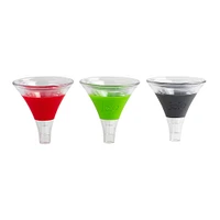 Joie Wide Mouth Plastic Funnel - Set of 3 (Assorted)