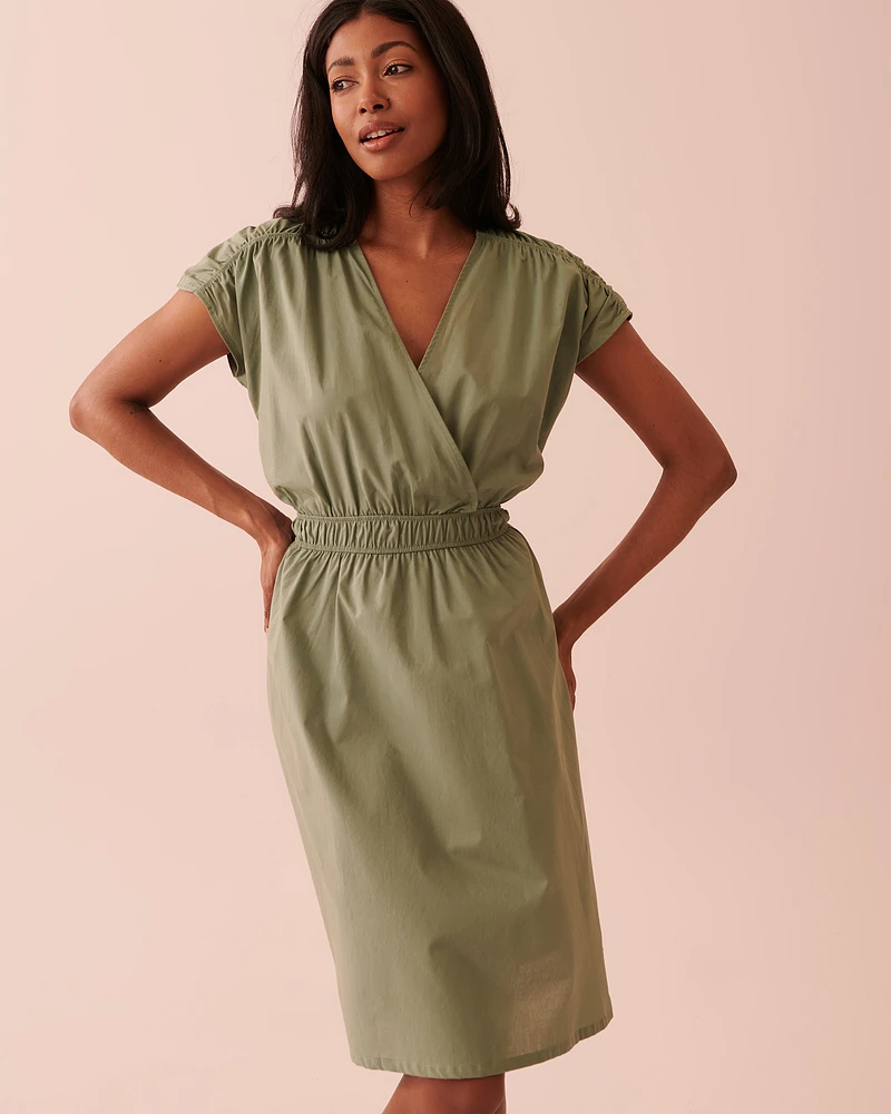 Robe sans manches en coton