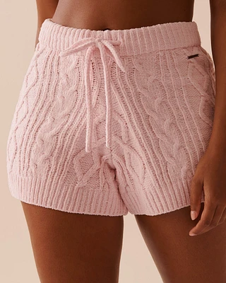 Cable-Knit Chenille Shorts