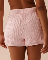 Cable-Knit Chenille Shorts