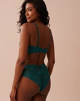 Lightly Lined Strapless 2-tone Lace Bra