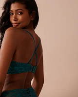 Lightly Lined Strapless 2-tone Lace Bra