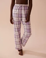 Lilac Plaid Flannel PJ Set