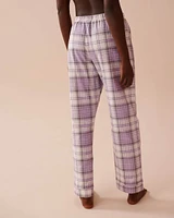 Lilac Plaid Flannel PJ Set