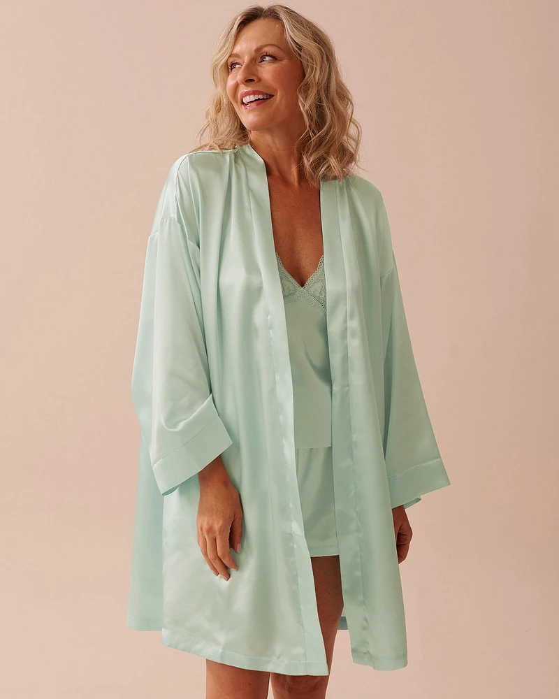 Shiny Satin Kimono