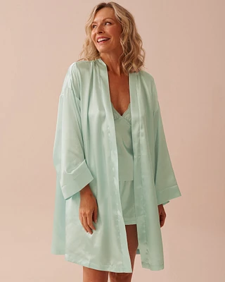 Shiny Satin Kimono