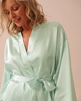 Shiny Satin Kimono