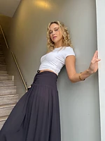 Robe sans bretelles convertible