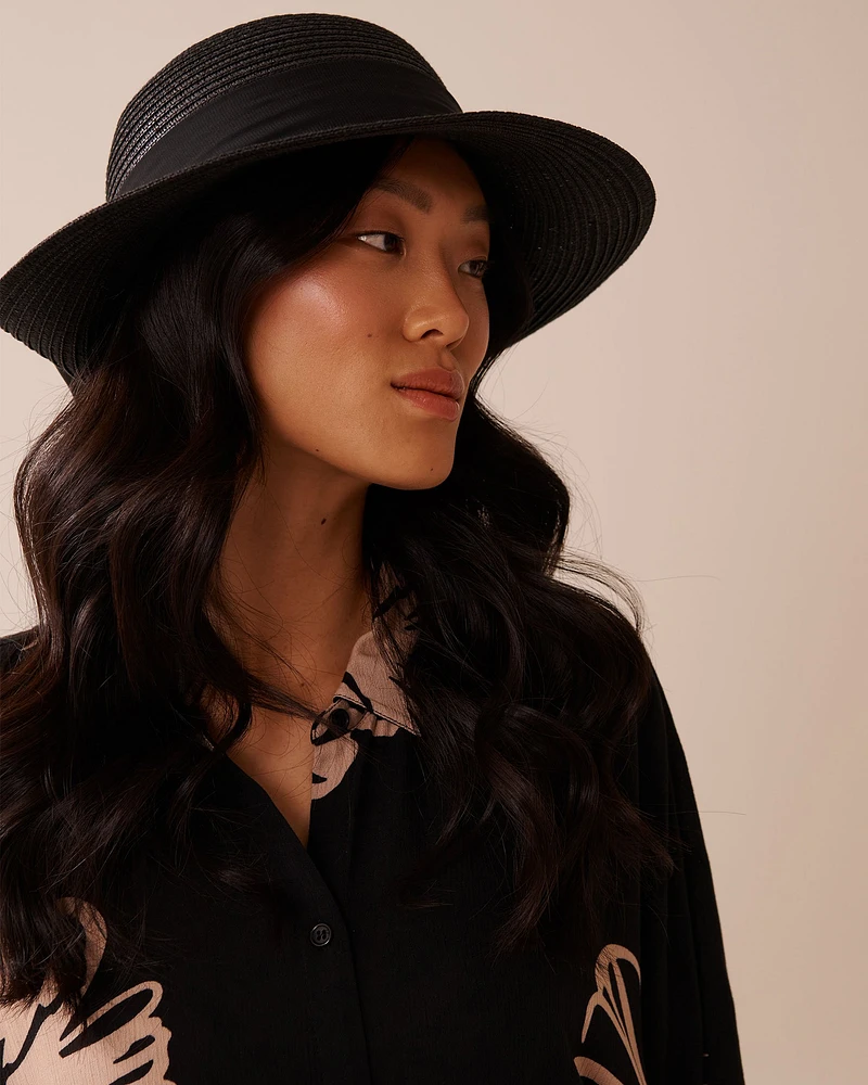 Cloche Hat with Ribbon