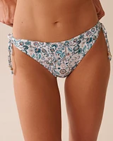 ENCHANTED FLORA Side Tie Brazilian Bikini Bottom