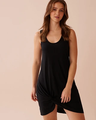 Robe torsadée en tissu flamm