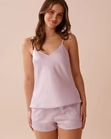 Camisole à soutien intégré en satin