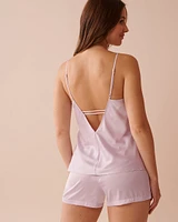 Camisole à soutien intégré en satin