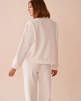 Heavy Ribbed Half-zip Sweatshirt