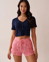 Soft Jersey Crop T-shirt