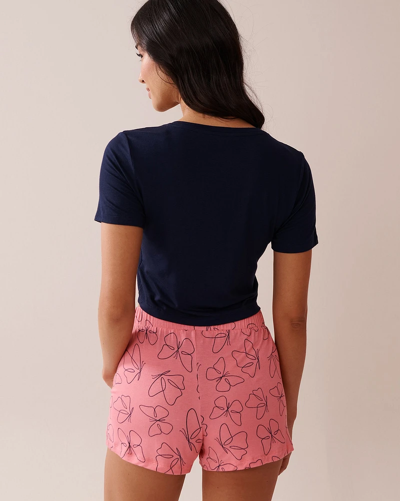 Soft Jersey Crop T-shirt