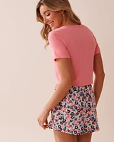 Soft Jersey Crop T-shirt
