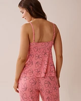 Butterfly Print Soft Jersey Cami