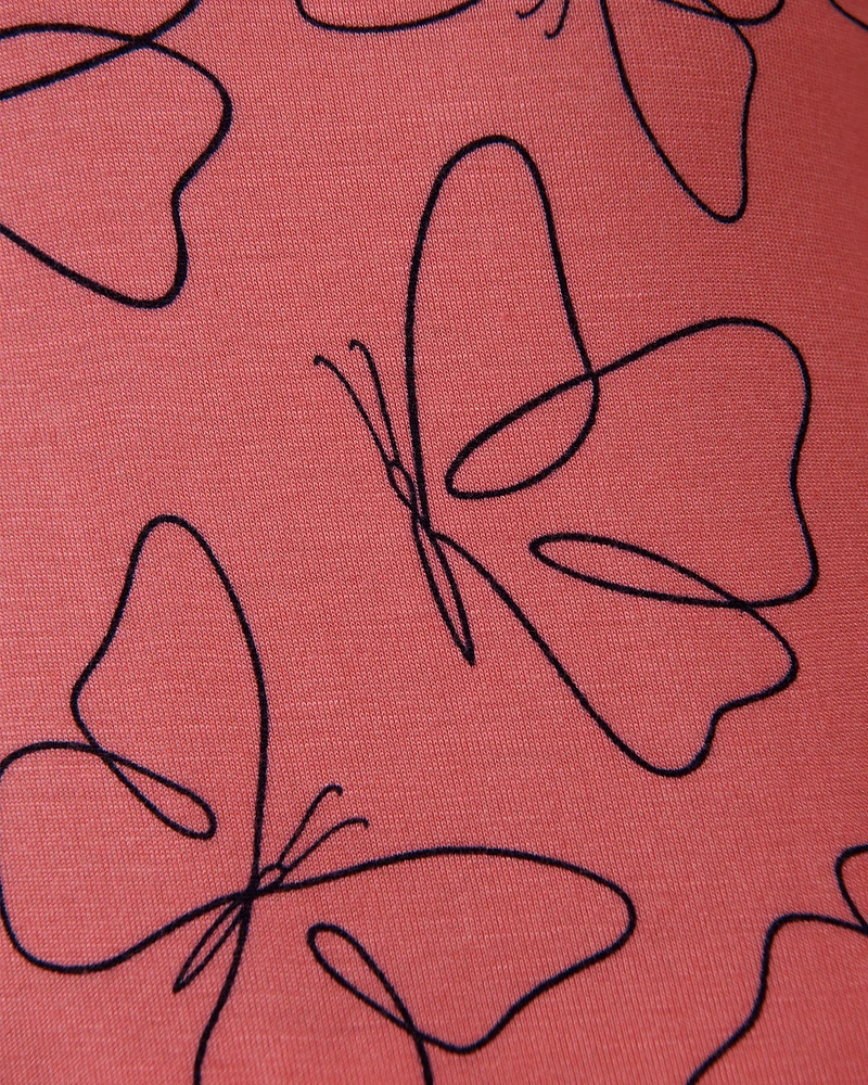 Butterfly Print Soft Jersey Cami