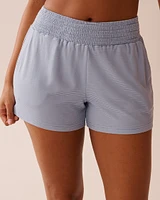 Blue Stripe Super Soft Pajama Shorts
