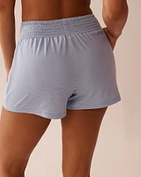 Blue Stripe Super Soft Pajama Shorts