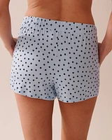 Polka Dot Soft Jersey Pajama Shorts