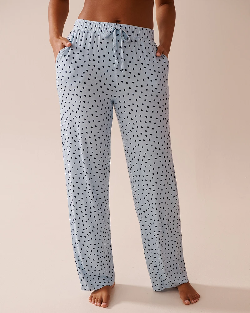 Polka Dot Soft Jersey Pajama Pants