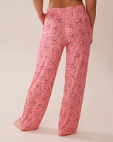 Butterfly Print Soft Jersey Pajama Pants