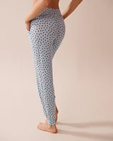 Polka Dot Soft Jersey Jogger Pajama Pants
