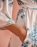 Hydrangea Print Super Soft Kimono