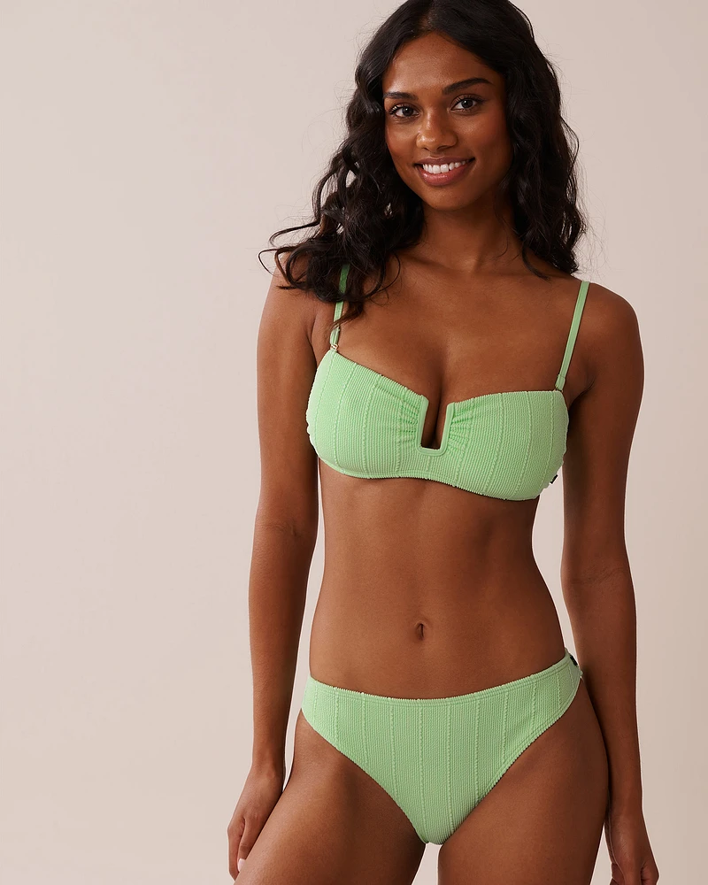 WARM SAND Crochet U-Wire Bandeau Bikini Top