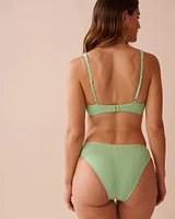 CITRUS Textured Plunge Bikini Top