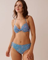 FLORAL PARTY Recycled Fibers Push-up Bikini Top