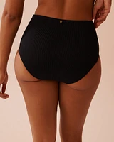 SOLID Ribbed High Waist Bikini Bottom