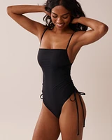 Recycled Fibers Adjustable Side One-piece Swimsuit