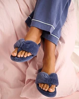 Faux Fur Flip-flop Slippers