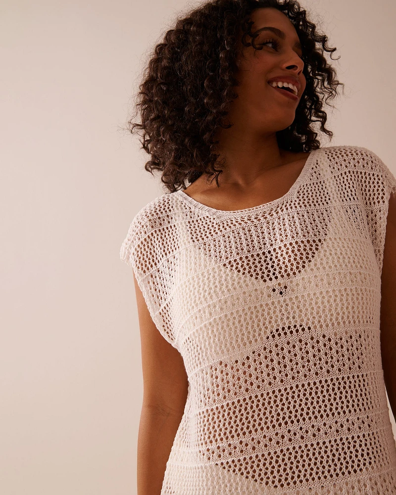 Open-Back Crochet Tunic