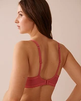 Soutien-gorge doublure légère dentelle et résille
