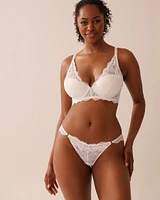 Scalloped Lace Thong Panty