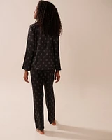 Polka Dot Satin Pajama Set