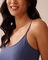 Cotton Crop Cami with Shelf Bra