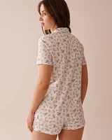 Pear Print Shirt PJ Set
