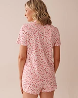 Floral Print Shirt PJ Set