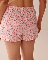 Floral Print Shirt PJ Set