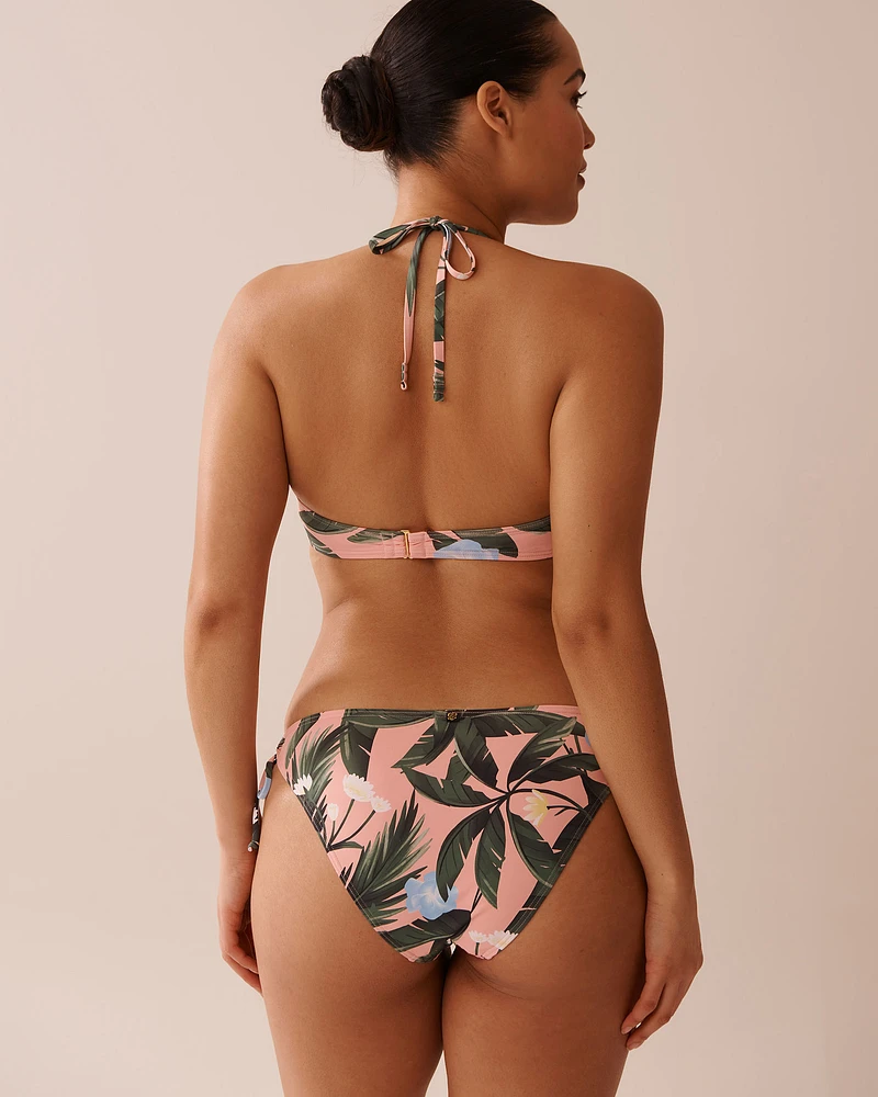 PEACHY TROPICS Twisted Bandeau Bikini Top